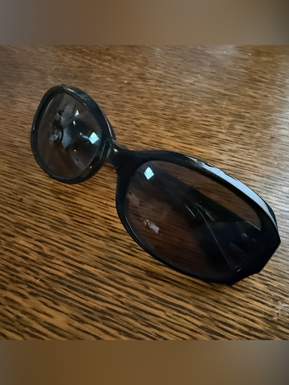 Anne Klein Black Women’s Sunglasses with Tinted Lenses